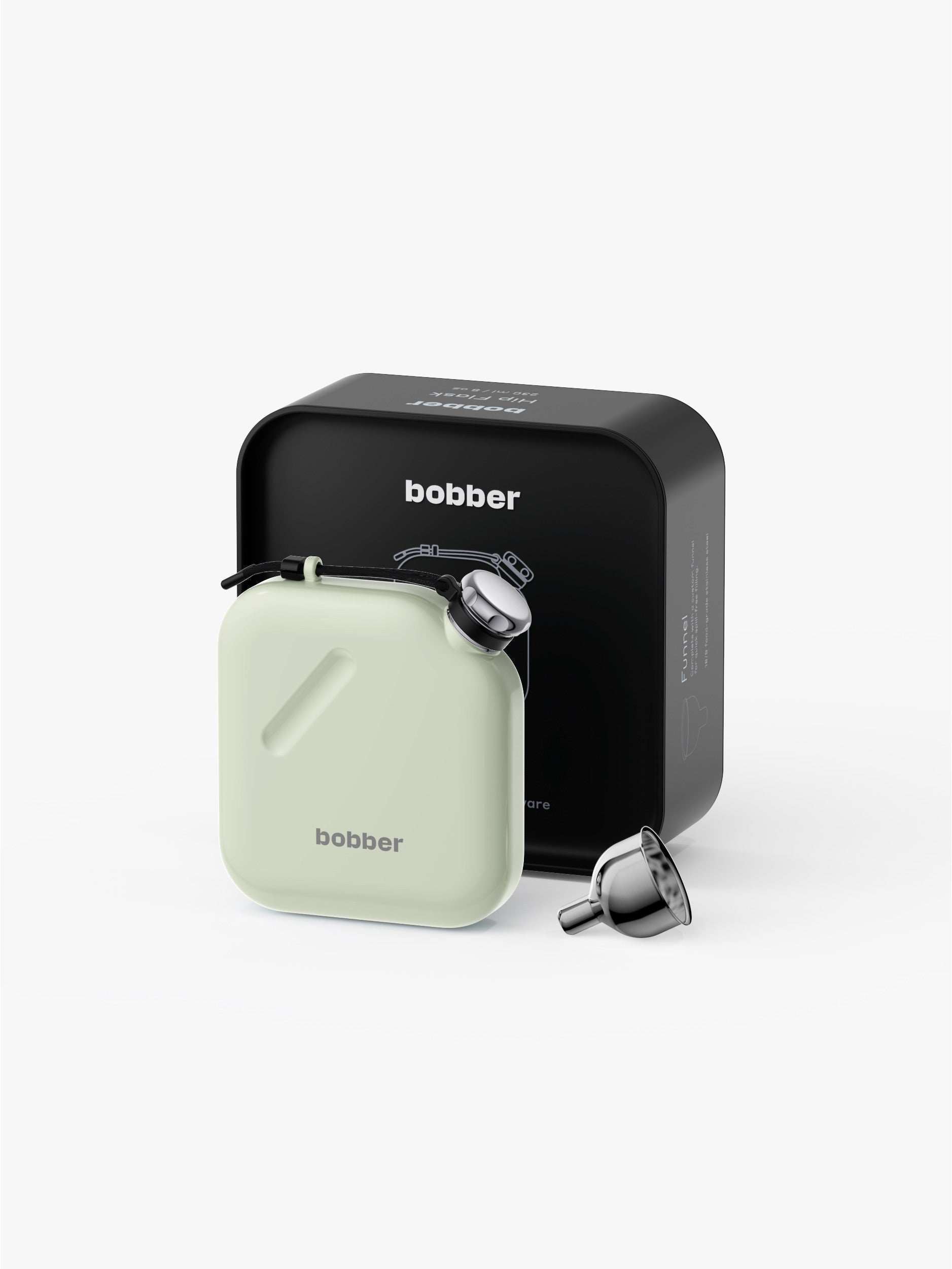 Bobber Hip Flask#Color_Sage Green